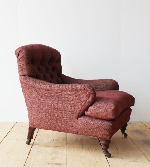 19TH CENTURY HOWARD STYLE ARMCHAIR - ADDITIONAL PHOTO 4