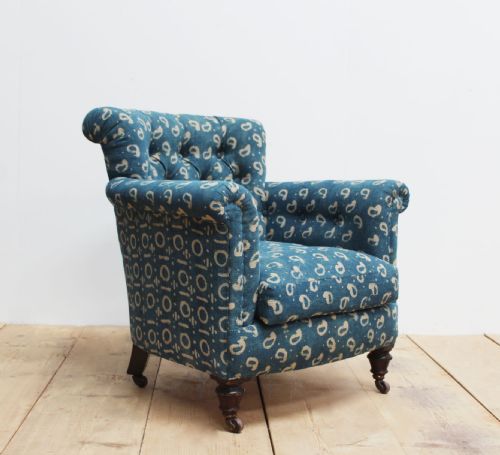 19TH CENTURY HOWARD STYLE WOODSTOCK ARMCHAIR - ADDITIONAL PHOTO 4