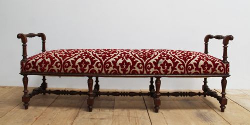 19th century hall bench - CATEGORY: ANTIQUE FURNITURE - DATED 19TH CENTURY