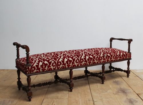 19TH CENTURY HALL BENCH - ADDITIONAL PHOTO 1
