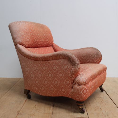 19th century howard style armchair - CATEGORY: ANTIQUE CHAIRS - DATED 19TH CENTURY