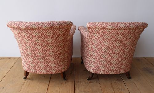 PAIR OF HOWARD AND SON ARMCHAIRS - ADDITIONAL PHOTO 3