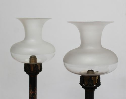PAIR OF 19TH CENTURY LAMPS - ADDITIONAL PHOTO 2
