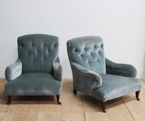 PAIR OF 19TH CENTURY ARMCHAIRS - ADDITIONAL PHOTO 2