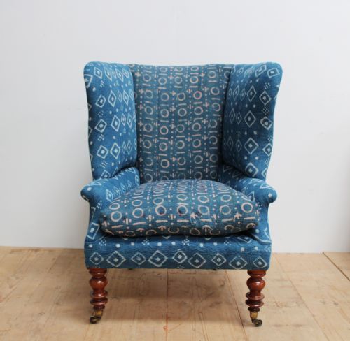 19th century wing chair - CATEGORY: ANTIQUE CHAIRS - DATED 19TH CENTURY