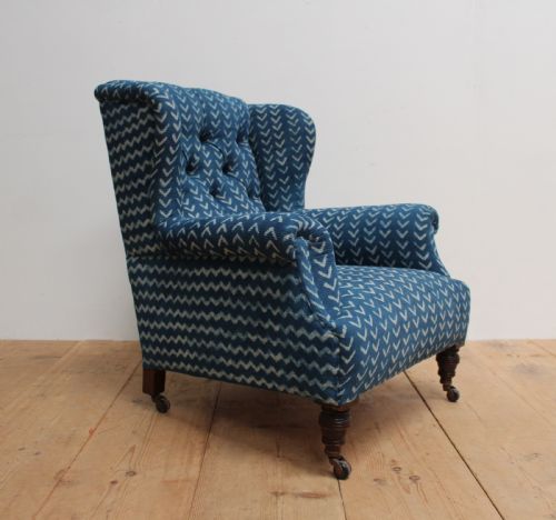 19TH CENTURY WING CHAIR - ADDITIONAL PHOTO 2