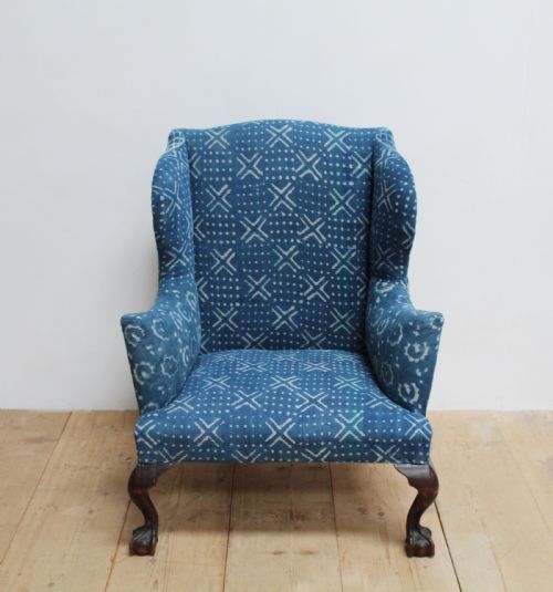 19th century wing chair - CATEGORY: ANTIQUE CHAIRS - DATED 19TH CENTURY