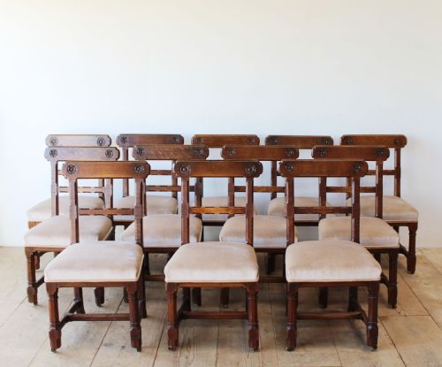 set of twelve gothic armchairs - CATEGORY: ANTIQUE CHAIRS - DATED 19TH CENTURY