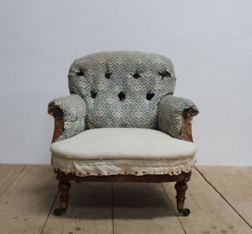 19th century howard and sons chair - CATEGORY: ANTIQUE CHAIRS - DATED 19TH CENTURY