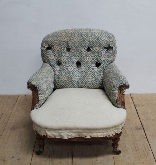 19TH CENTURY HOWARD AND SONS CHAIR - ADDITIONAL PHOTO 1