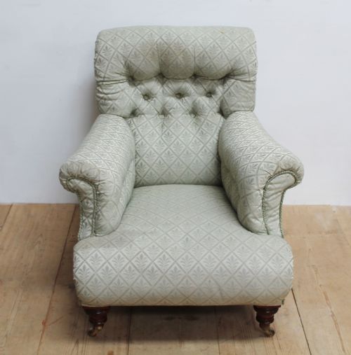BUTTON BACK HOWARD STYLE ARMCHAIR - ADDITIONAL PHOTO 1