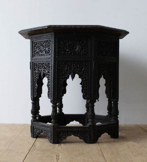 19TH CENTURY CARVED LAMP TABLE - ADDITIONAL PHOTO 3