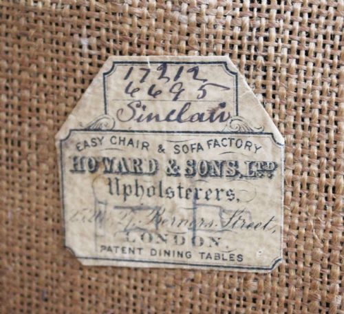 19TH CENTURY HOWARD AND SONS WOODSTOCK ARMCHAIR - ADDITIONAL PHOTO 3