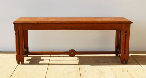 19TH CENTURY BENCH WITH TWO LUGGAGE RACKS - ADDITIONAL PHOTO 2