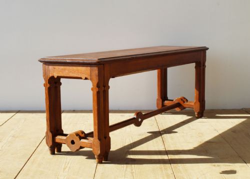 19TH CENTURY BENCH WITH TWO LUGGAGE RACKS - ADDITIONAL PHOTO 4