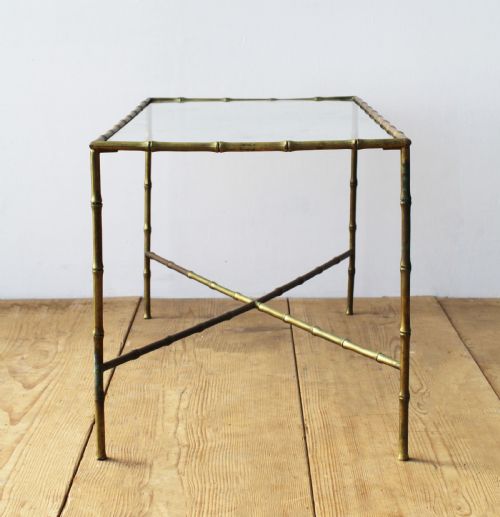 FAUX BAMBOO COFFEE TABLE - ADDITIONAL PHOTO 1