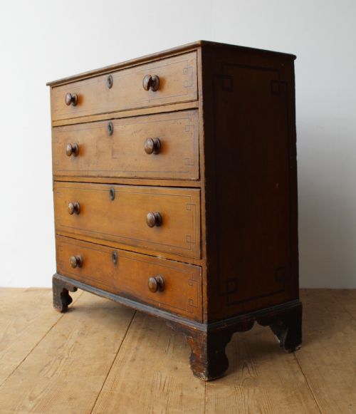 EARLY 19TH CENTURY GEORGIAN CHEST OF DRAWERS - ADDITIONAL PHOTO 3