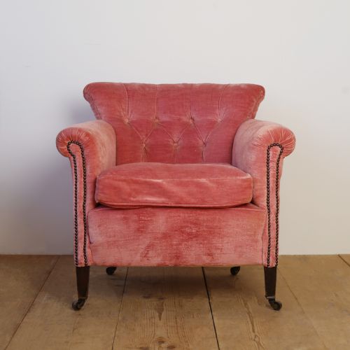 19th century howard style armchair - CATEGORY: ANTIQUE CHAIRS - DATED 19TH CENTURY