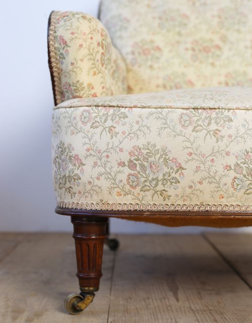 19TH CENTURY HOWARD STYLE WOODSTOCK ARMCHAIR - ADDITIONAL PHOTO 1