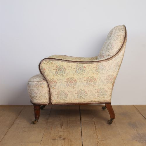 19TH CENTURY HOWARD STYLE WOODSTOCK ARMCHAIR - ADDITIONAL PHOTO 3
