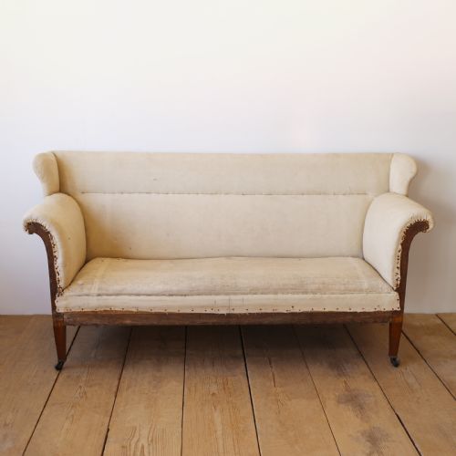 19th century wing back sofa - CATEGORY: ANTIQUE SOFAS - DATED 19TH CENTURY