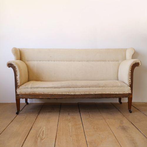 19TH CENTURY WING BACK SOFA - ADDITIONAL PHOTO 1