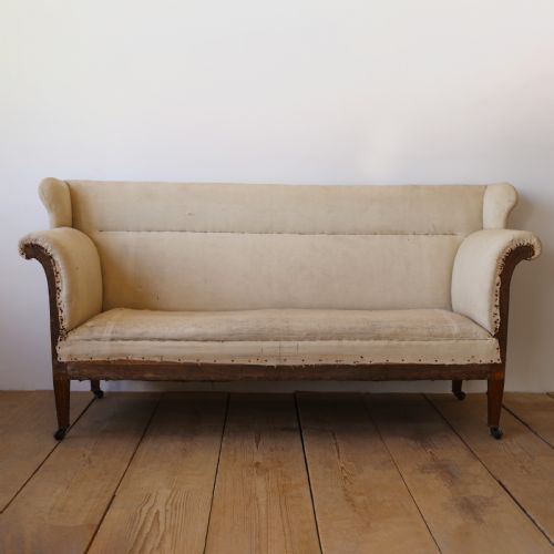 19TH CENTURY WING BACK SOFA - ADDITIONAL PHOTO 2