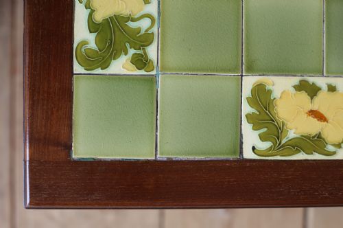 19TH CENTURY TILE TOP TABLE - ADDITIONAL PHOTO 1