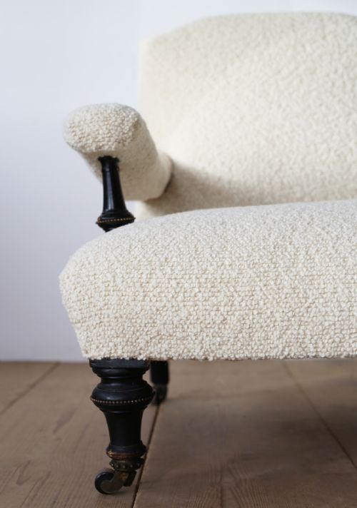 19TH CENTURY OPEN ARMCHAIR - ADDITIONAL PHOTO 1
