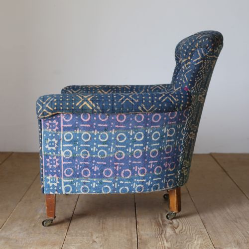 19TH CENTURY WOODSTOCK ARMCHAIR - ADDITIONAL PHOTO 3
