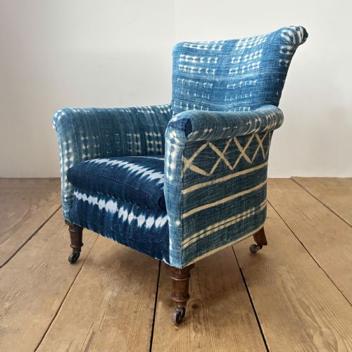 19TH CENTURY WOODSTOCK ARMCHAIR - ADDITIONAL PHOTO 2