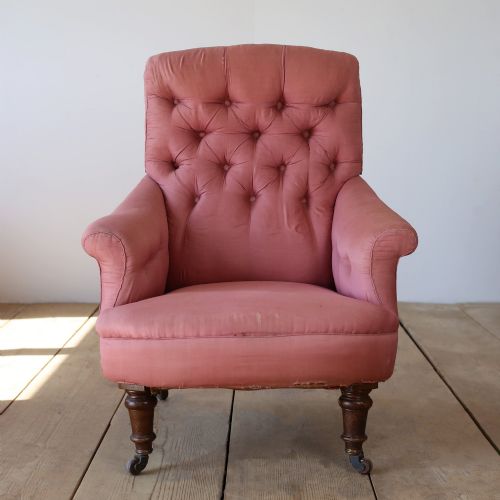 19th Century Button Back Armchair