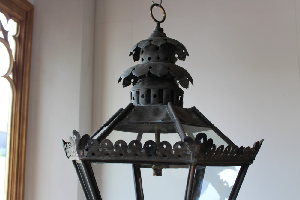 19th Century Copper Lantern View V