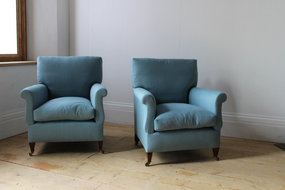 Pair of Howard Style Armchairs View II