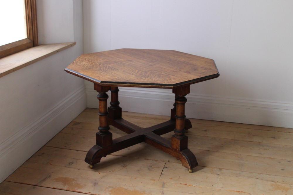 19th Century Gothic Center Table View II