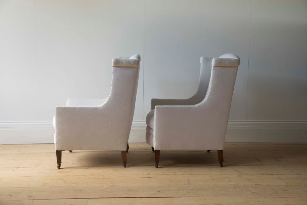 Pair of Edwardian Armchairs View III