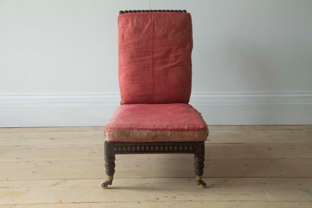 19th Century Bobbin Slipper Chair