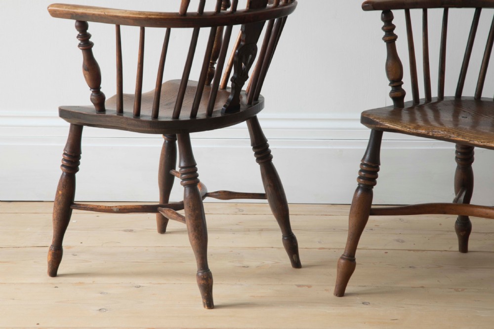 Pair of Windsor Style Armchairs View V
