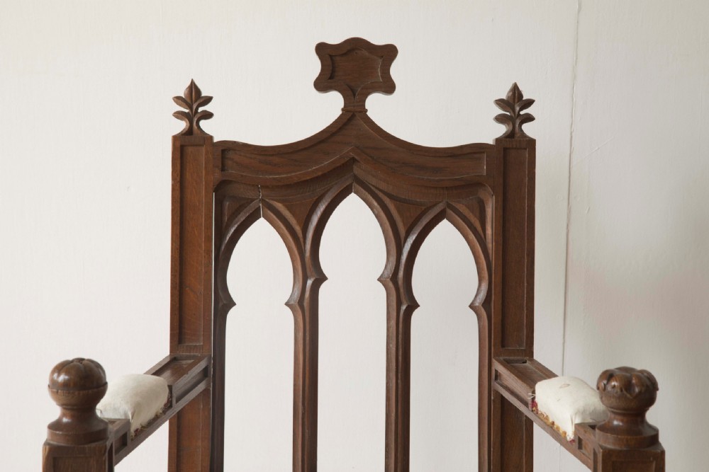 Pair of Gothic Style Armchairs View IV