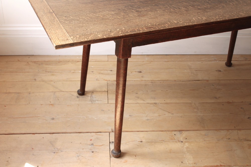 Arts and Crafts Oak Table View III