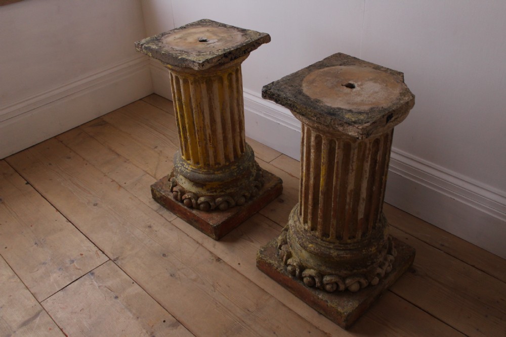 Pair of Doulton of Lambeth Plinths View III