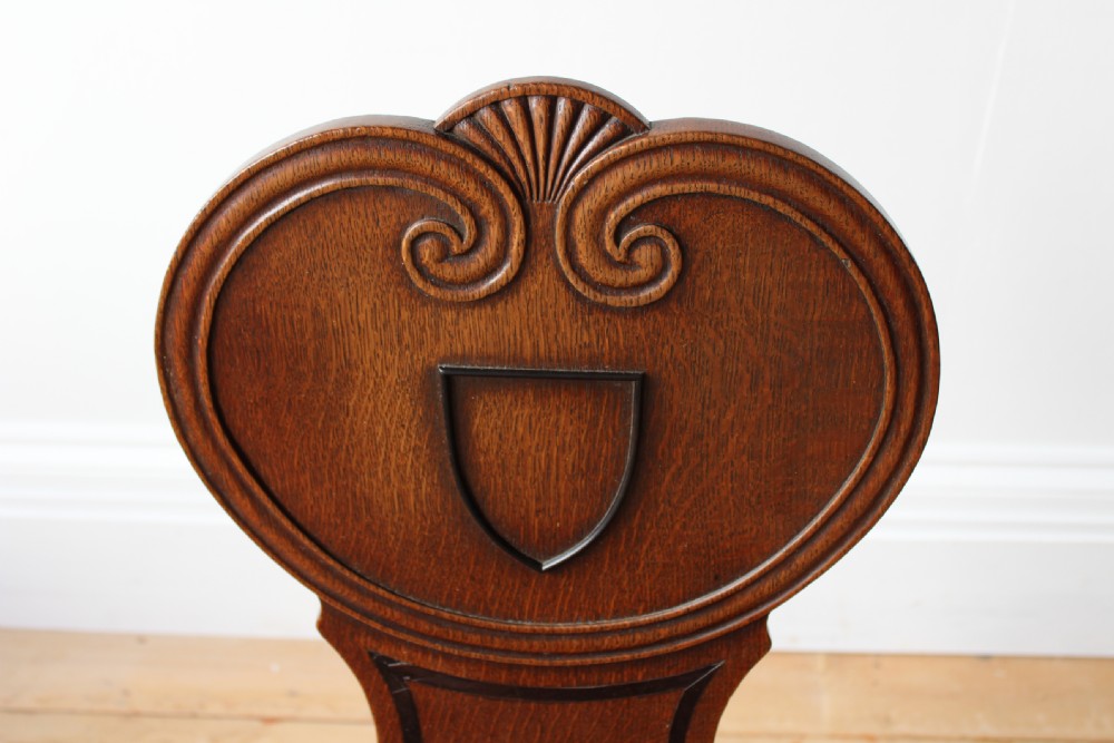 Pair of 19th Century Hall Chairs View V