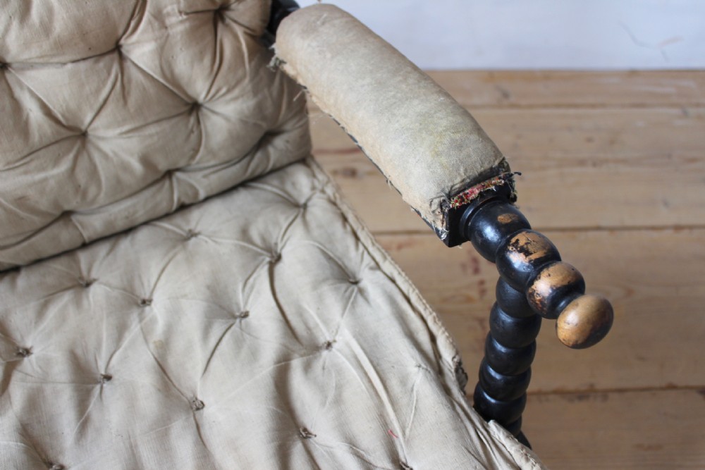 Pair of 19th Century Bobbin Armchairs View V