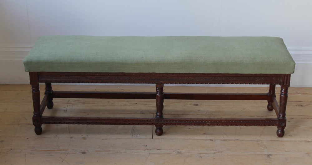 19th Century Gothic Revival Bench View II