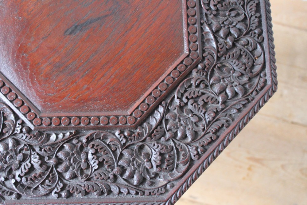 19th Century Anglo - Indian Table View VIII