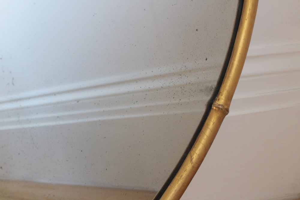 19th Century Faux Bamboo Mirror View II