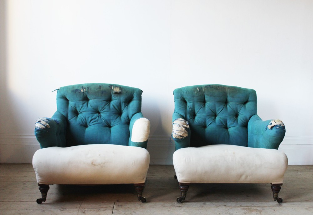 Pair of Howard and Sons Armchairs