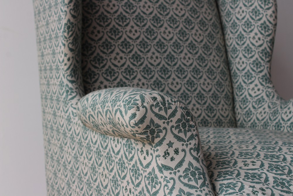 Large Howard and Sons Wing Chair View II