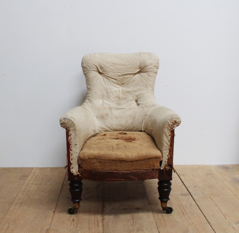 19th Century Library Armchair