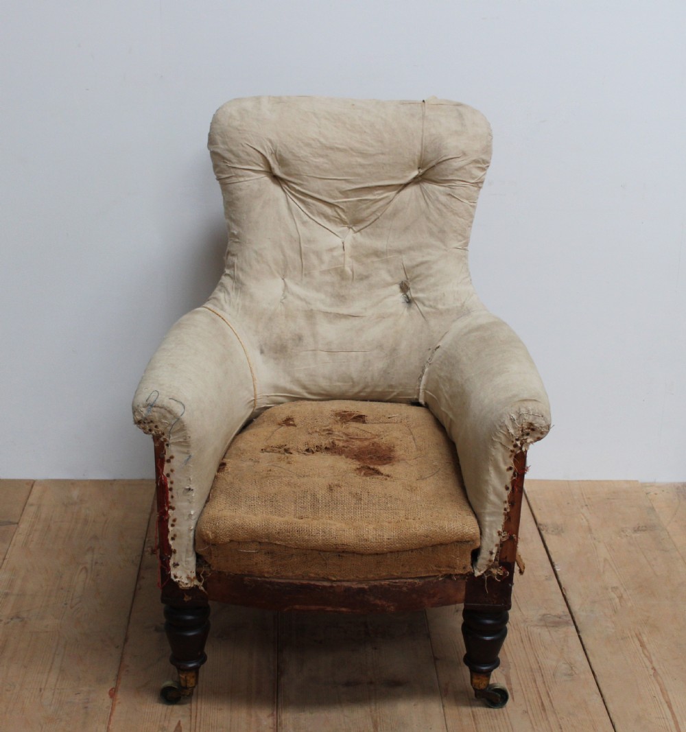19th Century Library Armchair View II